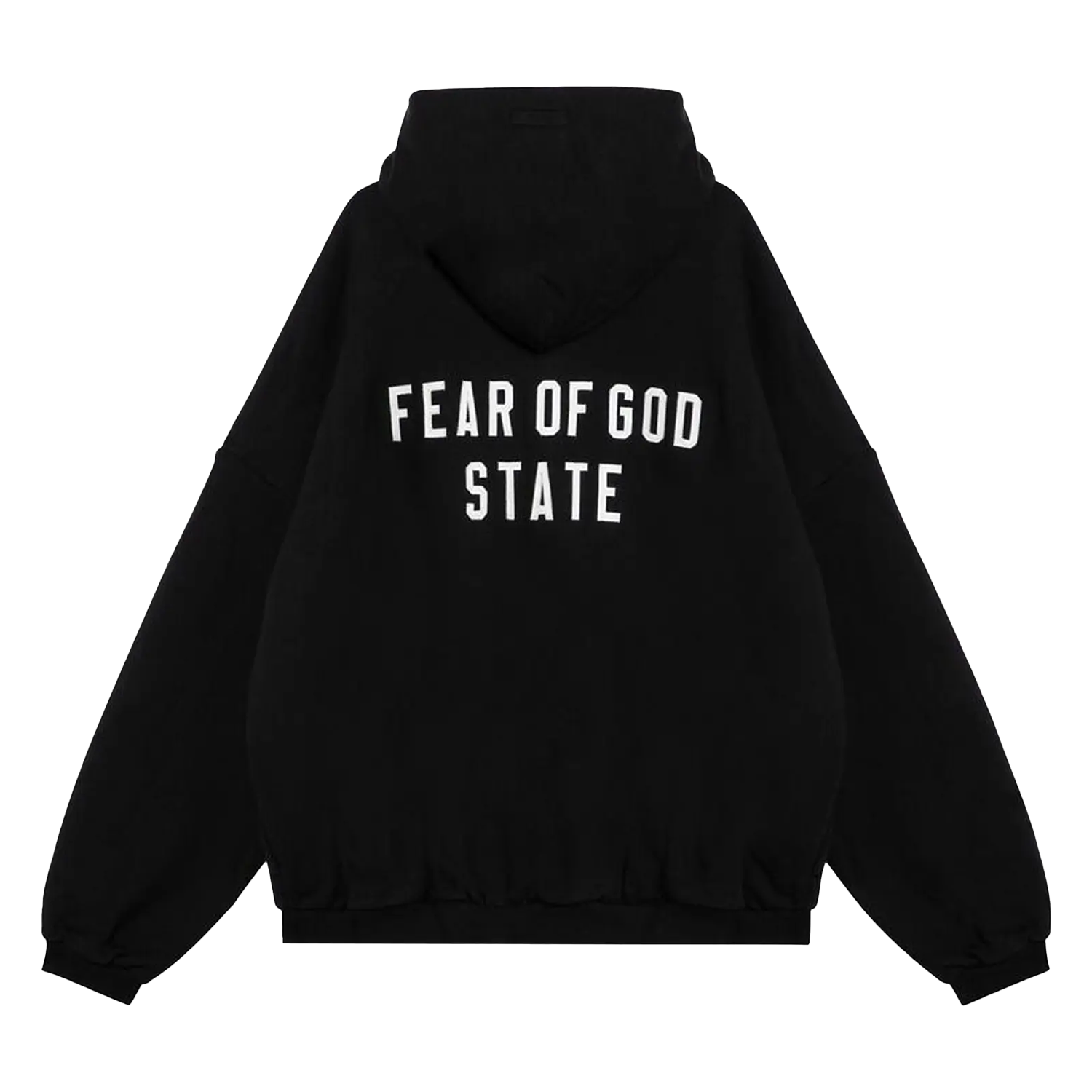 Fear Of God Essentials Black State Zip-Up Hoodie