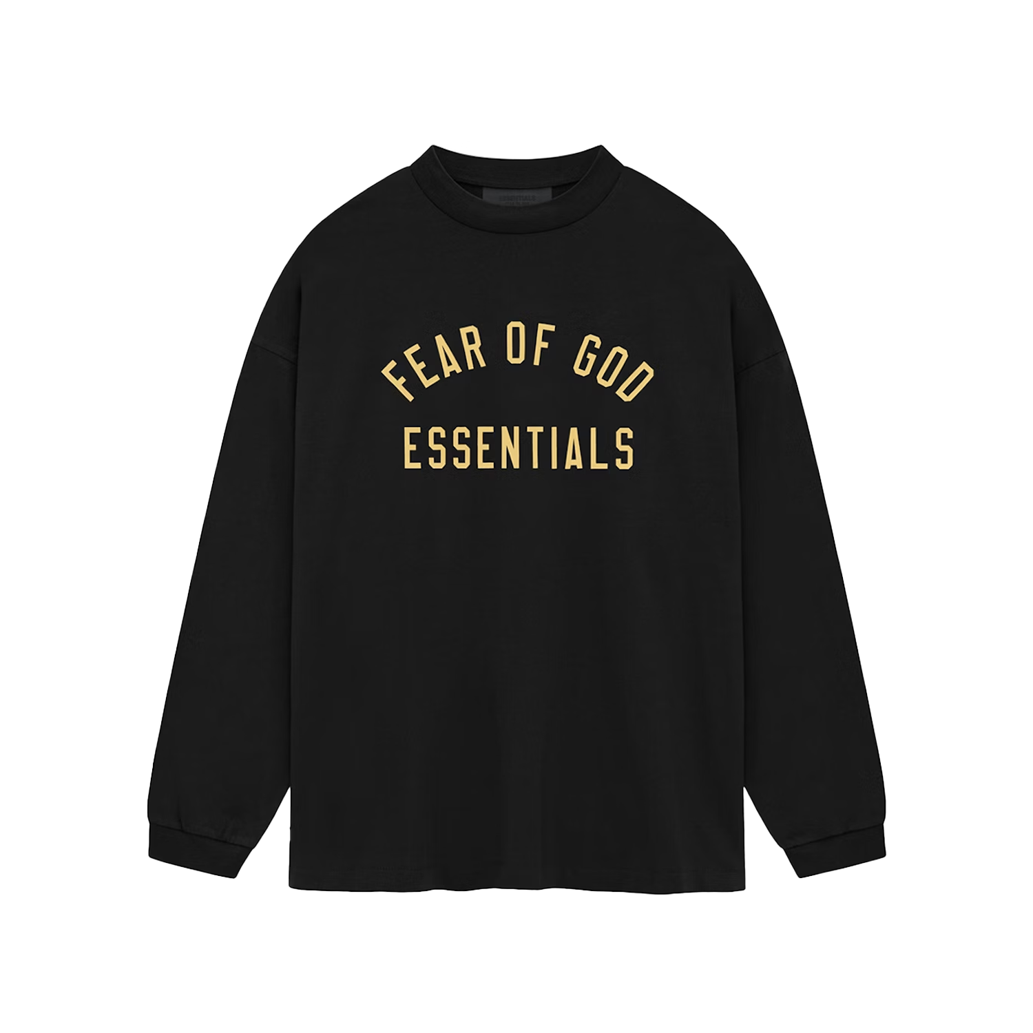 Fear of God Essentials Long-Sleeve T-Shirt Black Yellow