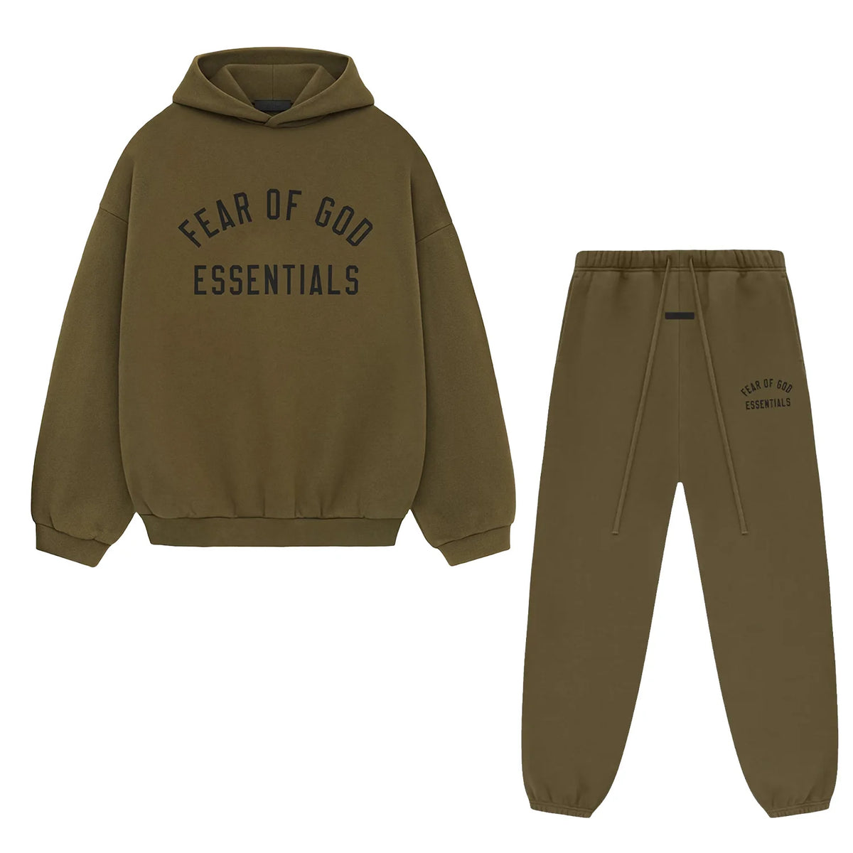 Fear Of God Essentials Olive Winter Set